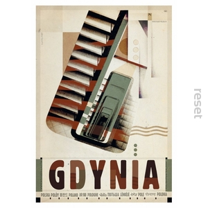 Mini plakat pocztówka Gdynia