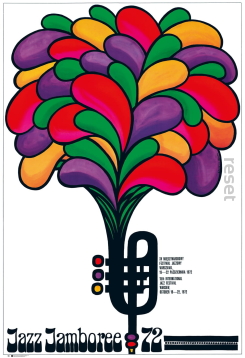 Plakat XV Międzynarodowy Festiwal Jazzowy Jazz Jamboree 1972