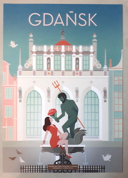 Plakat Gdańsk Neptun 35x25