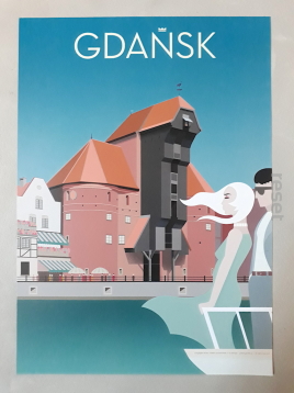 Plakat Gdańsk Żuraw 35x25