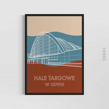 plakat Hale Targowe Gdynia 50x70