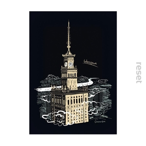 Plakat Warszawa Pałac Kultury PKiN 50x70 w tubie