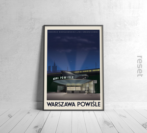 Warszawa Powiśle 42x59,4cm BEZ RAMY