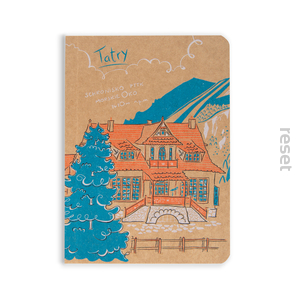 Recyklingowy notesik A6 Tatry Schronisko
