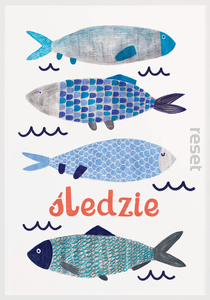 plakat śledzie 30x40 bez ramy