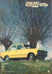 polski Fiat 125p stara reklama prasowa 30x40
