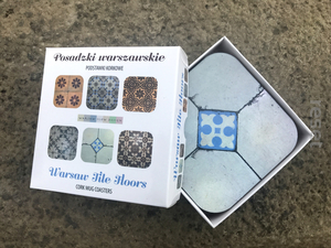 Podkładki "Posadzki warszawskie"/Coasters "Warsaw tile floors"
