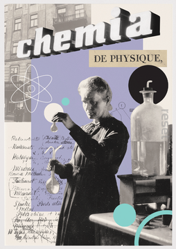 plakat Curie Nobel Chemia 30x40 bez ramy