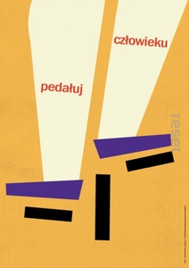 Pedałuj, człowieku 68x48 BEZ RAMY